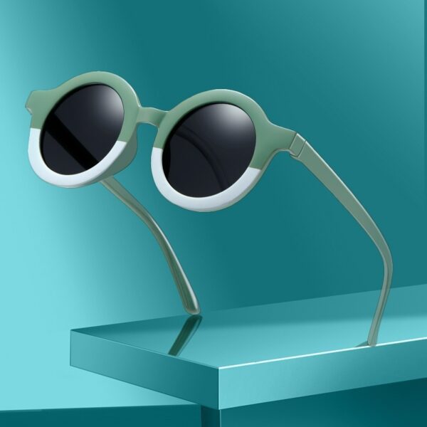 Wholesale Korean Retro Round Kids Sunglasses UV400 Protection Fashion Accessory