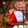 Wholesale Christmas Inflatable Santa Modern Minimalist PVC Outdoor Window Decoration