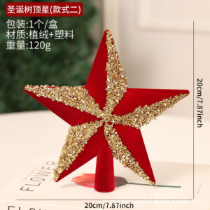 Model b 20cm burgundy painted top star (individually packaged in pvc box)