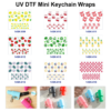 oly-dbfac7d24c06fb88f0089dfd9b54facc Wholesale 2/4/8pcs Fruit Summer Mini Cup Keychain Sticker