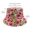 oly-dbfdf3b7f136269070391c17303ed94e Wholesale Floral Digital Print Bucket Hat Trendy Sun Protection Hat for Gift or Resale