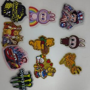Wholesale 30pcs Cartoon elements Random Series Acrylic Flat Back Mbellishments Suitable for DIY Badge Reels Phone Holders