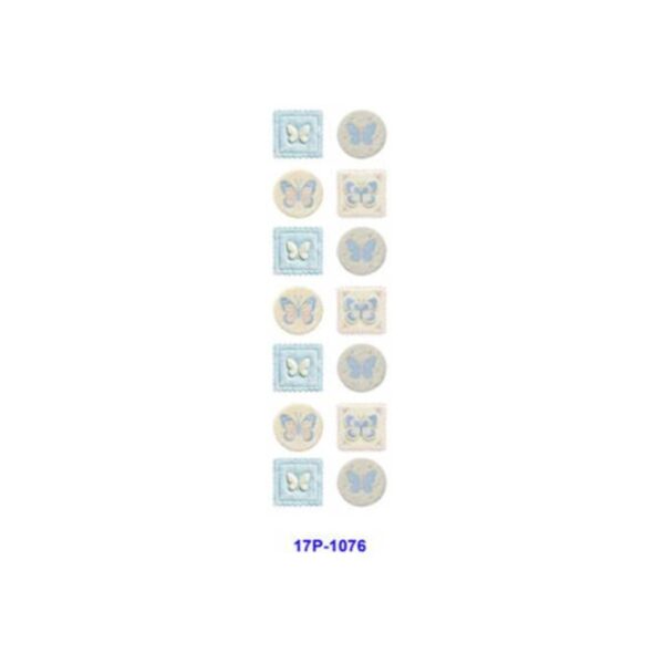 Wholesale 2/8/16pcs UV DTF Stickers Crescent Moon Floral Embroidered Butterfly Patterns Pen and Bookmark Stickers