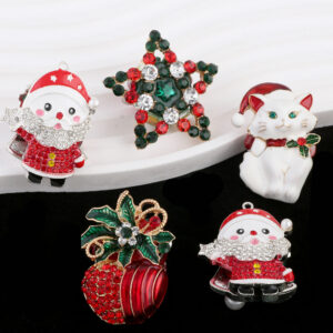 Wholesale Christmas Santa Claus Snowflake Soft Pottery Beads for DIY Jewelry Making Resale Fashion Accessory