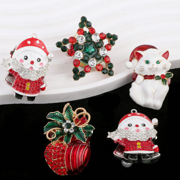 oly-dc23c07fa46893da19345d1f620ac1fd Wholesale Christmas Santa Claus Snowflake Soft Pottery Beads for DIY Jewelry Making Resale Fashion Accessory