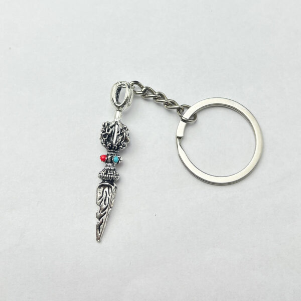 Wholesale Silver Vajra Metal Pendant Keychain for Everyday Use