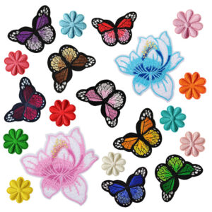 Flower cloth stickers 5#