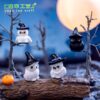 Wholesale Halloween Green Faced Witch Ghost Pumpkin Resin Ornament Decorative Accent for Boutique Resale