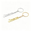 Wholesale Chic Gold Metal Letter Pendant Keychain Fashion Accessory for Car Keys or Bag Charm