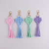 oly-dc5f89b85020dd3582ff226cd136015c Wholesale Bohemian Heart Tassel Silicone Bag Charm Trendy Keychain for Party Gifts