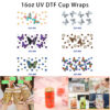 oly-dc649b1865d4f37021d38b9d297fe0f1 Wholesale 5pcs Watercolor Multi Style Butterfly Floral Steampunk Peacock Feather Mixed Decor Prints 16oz Cup UV DTF Wraps