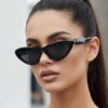 oly-dc6cd9d5f0783ea26753cb076b3d75b3 Wholesale Retro Cat Eye Sunglasses UV400 Gray Lens Black Frame Fashion Accessory