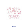 Wholesale 8pcs Rainbow Floral Butterfly Firework Stylized Character Custom Texture Maternal Letter Decor Mini Cup Keychain Sticker OLY Exclusive