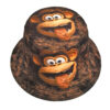 Wholesale Reversible Monkey Print Bucket Hat Trendy Sun Protection for Outdoor Beach Travel Resale Accessory