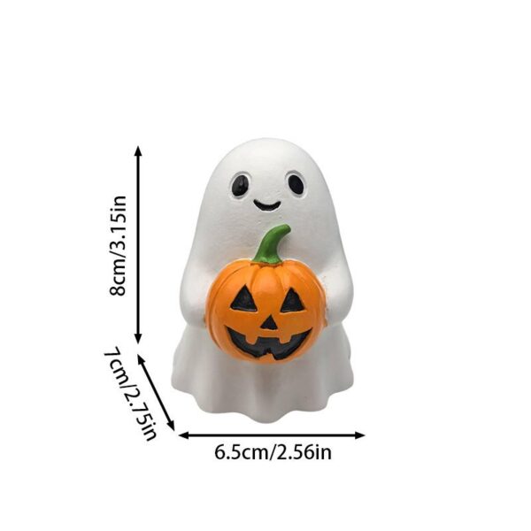 Wholesale Halloween Ghost Holding Pumpkin Resin Statue, Party Decoration Gift for Home