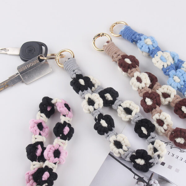 Wholesale Handmade Cotton Rope Keychain Korean Style Jewelry Accessory for Everyday Use