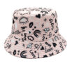 oly-dcc03f8e921e91496c5cd7944acd14e1 Wholesale Valentine's Heart Print Fisherman Hat Double Sided Sun Hat for Couples Casual Fashion