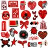 Wholesale Polyester Thread Iron On Embroidered Patches Set Sweet Cool Girl Style DIY Fashion Accessory for Bags & Home Decor