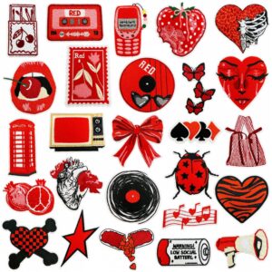 oly-dcc39b92ce99582151ef24a118890f6a Wholesale Polyester Thread Iron On Embroidered Patches Set Sweet Cool Girl Style DIY Fashion Accessory for Bags & Home Decor