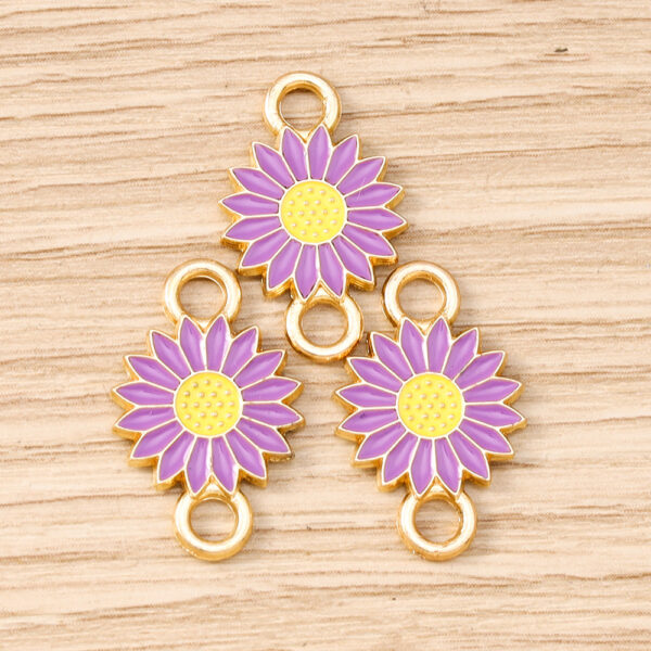 oly-dcd450f7ab1d78d05172f5edf707d103 Wholesale Double Pendant DIY Jewelry Accessory Red Zinc Alloy 10 Pack for Boutique Resale