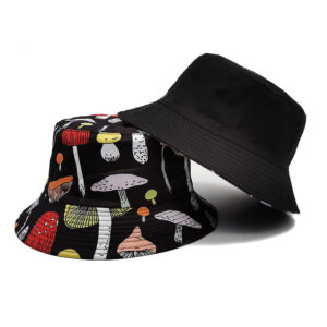 oly-dce9762b3b1da6abe92f7ee8880880ae Wholesale Fashion Fisherman Hat Mushroom Pattern Foldable Sun Hat for Outdoor Everyday
