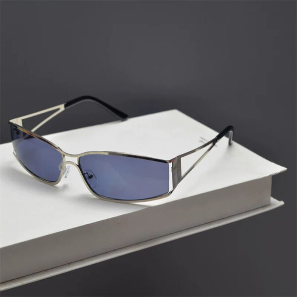 oly-dcea43a04c2ea1b01b1ccd07c2a1777b Wholesale Retro Cat Eye Metal Sunglasses UV400 Sunshade Grey Lens Black Frame Boutique Resale