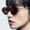 Wholesale Retro Small Frame Sunglasses Black Gray Lens for Outdoor Sun Protection Fashion Accessory