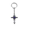 Wholesale Vampire Diary Cross Keychain Pendant, Zinc Alloy White Decorative Resale Accessory OLY Exclusive