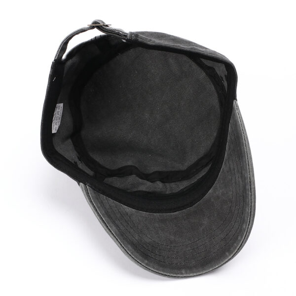 oly-dd637da4b2aa7a2b8959bdbb1c62a32b Wholesale Washed Flat Top Military Cap Trendy Men's Hat for Everyday Wear