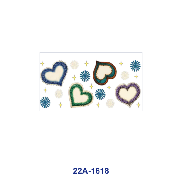 oly-dd662c80f0118a127eaa53284653398e Wholesale 5pcs Retro Frayed Edge Watercolor Gradient Multi Tone Heart Tiny Star Ornament Cup Wrap Decor Prints 16oz UV DTF Wraps