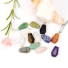 Wholesale Halloween Coffin Pendant Necklace Natural Amethyst Agate Fashion Accessory Gift