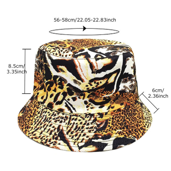 Wholesale Fashion Leopard Print Bucket Hat Sun Protection Outdoor Casual Everyday Wear
