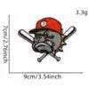 Wholesale Polyester Thread Cartoon Baseball Embroidered Patch Decorative Accent for Resale