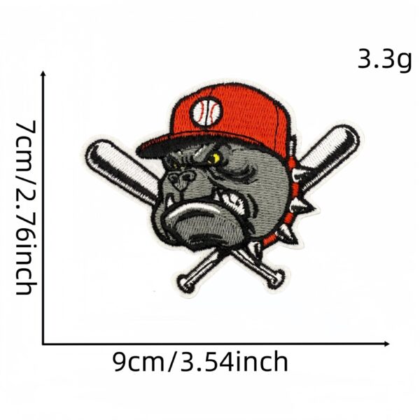 Wholesale Polyester Thread Cartoon Baseball Embroidered Patch Decorative Accent for Resale
