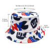 Wholesale Digital Print Flag Bucket Hat Fashion Sun Protection Hat for Outdoor Gift Boutique Accessory