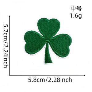 Green leaf medium cloth sticker 10#
