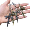 Wholesale Gothic Thorn Cross Pendant Necklace Vintage Silver Hip Hop Punk Jewelry Accessory