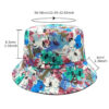 Wholesale Stylish Reversible Floral Bucket Hat Sun Hat for Travel Vacation Fashion Accessory Gift