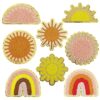 Wholesale Rainbow Sun Flower Embroidery Patches for Decoration and Repair - Craft Supply Gift