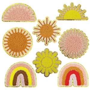 oly-de32c9f50814c21ebe9cc73a20ae8467 Wholesale Rainbow Sun Flower Embroidery Patches for Decoration and Repair - Craft Supply Gift