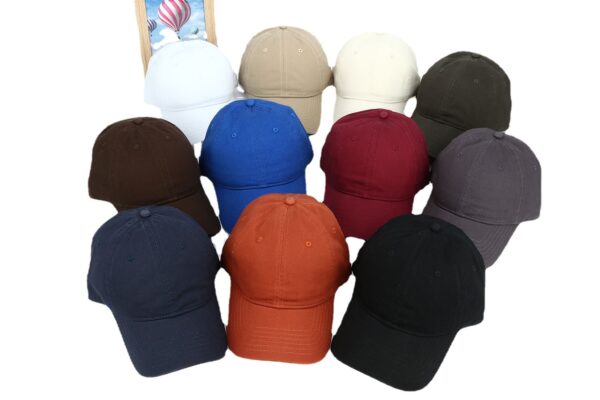 Wholesale Cotton Fashion Baseball Cap Soft Top Curved Brim Sun Protection Windproof Unisex Hat for Outdoor