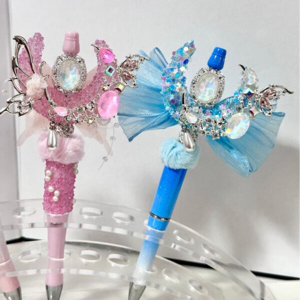 oly-de5b788e7e07eb8333f821954c07ef3b Wholesale Butterfly Moon Beaded Pen Fashion Accessory for Boutique Resale