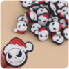 oly-de5f77c32dceb36700b7c05853ae4909 Wholesale Santa Claus Head Silicone Baby Teether Pacifier Clip Fashion Accessory Boutique Gift