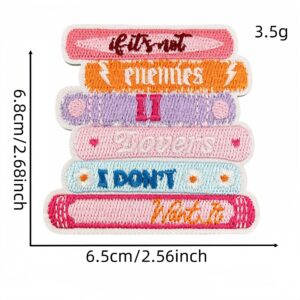 Pink book cloth sticker 4#
