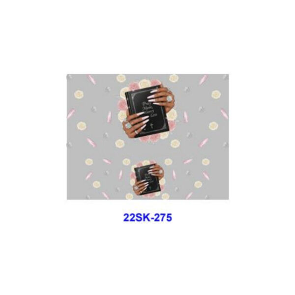 oly-de723a5b632ef8e26f18100548682520 Wholesale 8pcs Scripture Floral Mini Keychain Sticker
