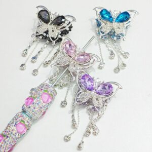 oly-de7dd3424be072ca44a022926cc03937 Wholesale Pink Alloy Butterfly Tassel Beads DIY Phone Chain Accessory