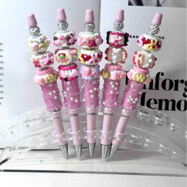 oly-de801dac5e436943650a306fe4897660 Wholesale DIY Decorative Beaded Ballpoint Pen Craft Supply for Resale