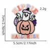 Wholesale Halloween Ghost Pumpkin Iron-On Embroidery Patch, Clothing Decorative Sticker