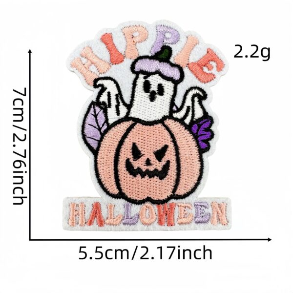 Wholesale Halloween Ghost Pumpkin Iron-On Embroidery Patch, Clothing Decorative Sticker