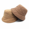 Wholesale Light Green Corduroy Fisherman Hat Casual Winter Sunscreen Bucket Hat